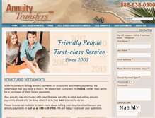 Tablet Screenshot of annuitytransfers.com
